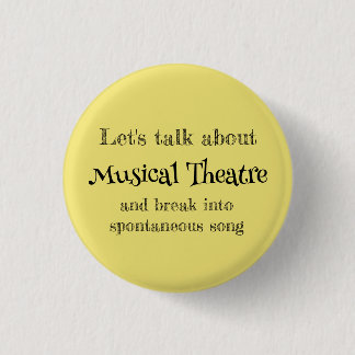 Macaron Rond 2,50 Cm Parlons du bouton sur le théâtre musical