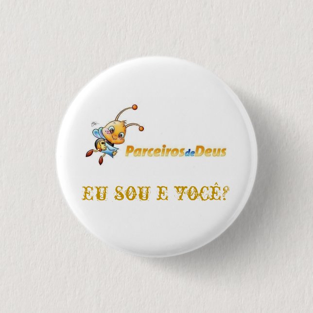 Macaron Rond 2,50 Cm Partenaire de DIEU (Devant)