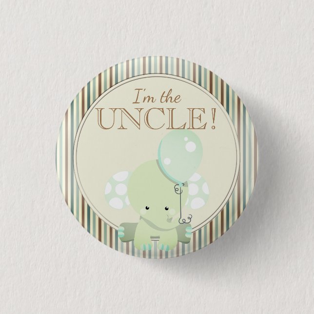 Macaron Rond 2,50 Cm Partie de baby shower faite sur commande je suis (Devant)