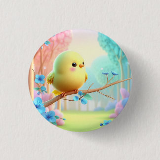 Macaron Rond 2,50 Cm Pastel Bloom Keychain — Floral Charm for Bags & Ke