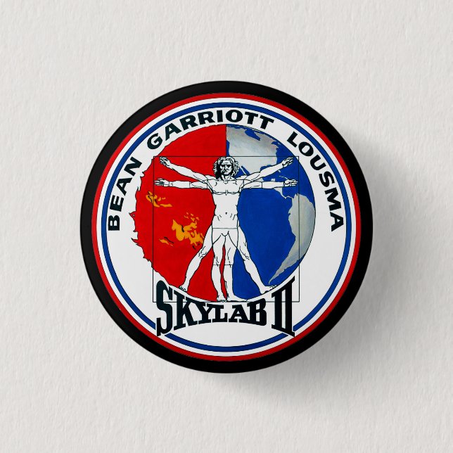 MACARON ROND 2,50 CM PATCH DE MISSION SKYLAB 2 (Devant)