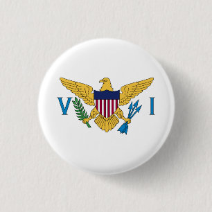 Macaron Rond 2,50 Cm Patriotic American Virgin Islands Flag