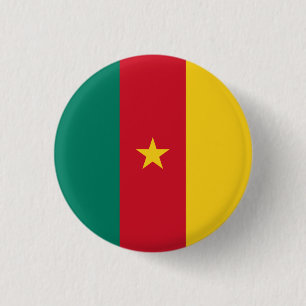 Macaron Rond 2,50 Cm Patriotic Cameroon