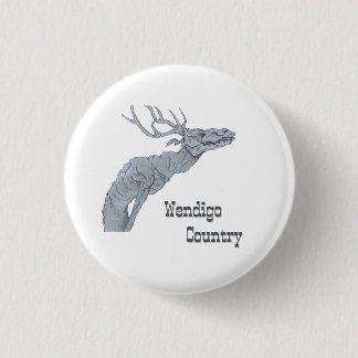 Macaron Rond 2,50 Cm Pays Wendigo Folklore Algonquien Bouton