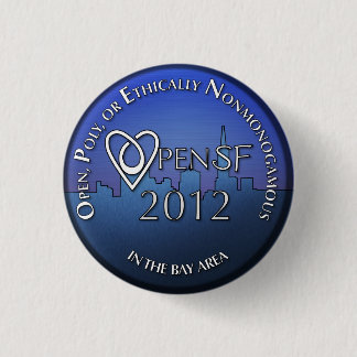 Macaron Rond 2,50 Cm Paysage urbain de bouton d'OpenSF