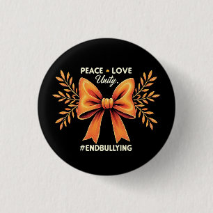 Macaron Rond 2,50 Cm Peace Love Unity End Violence