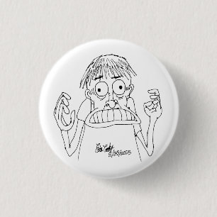 Macaron Rond 2,50 Cm personnage de dessin animé panique