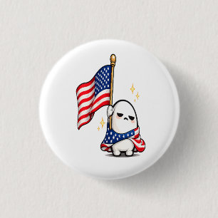 Macaron Rond 2,50 Cm Personnage drôle fatigué du 14 juillet USA