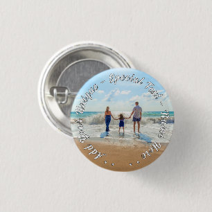 Macaron Rond 2,50 Cm Personnalisé Votre Bouton Photo Cadeau Texte perso