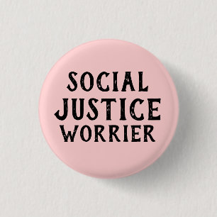 MACARON ROND 2,50 CM PESSIMISTE DE JUSTICE SOCIALE