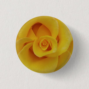 Macaron Rond 2,50 Cm Pétales romantiques de rose jaune