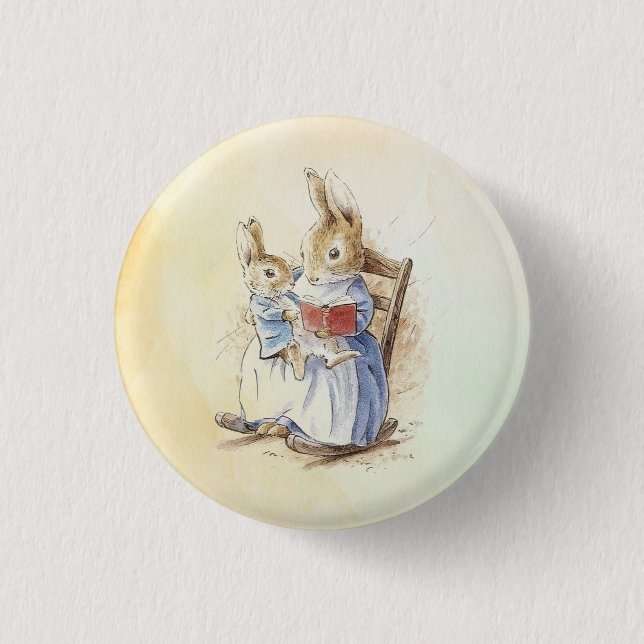 Macaron Rond 2,50 Cm Peter Rabbit (livre) (Devant)