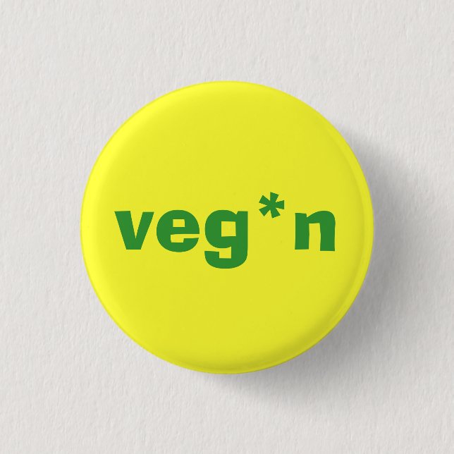 Macaron Rond 2,50 Cm petit bouton de veg*n (Devant)