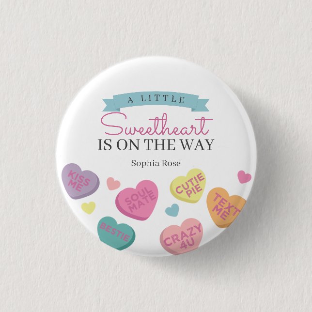 Macaron Rond 2,50 Cm Petite bonbon douce Baby shower épingle (Devant)