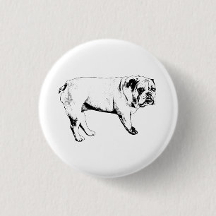 Macaron Rond 2,50 Cm Petite Joie Bulldog Pin