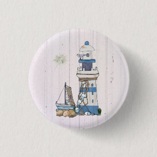 Macaron Rond 2,50 Cm Phare de Vintage