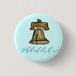 Macaron Rond 2,50 Cm Philadelphie - Liberty Bell