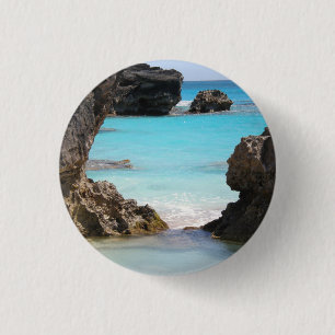 Macaron Rond 2,50 Cm Photo de Tropical Island Coast & Sea