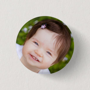Macaron Rond 2,50 Cm Photo de visage personnalisée
