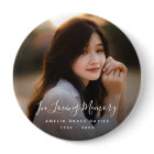 Photo personnalisée Hommage commémoratif funéraire