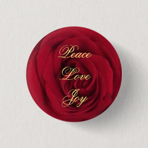 Macaron Rond 2,50 Cm Photo Red Rose