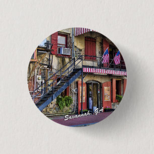 Macaron Rond 2,50 Cm Photo vintage de voyage de la Géorgie de la savan