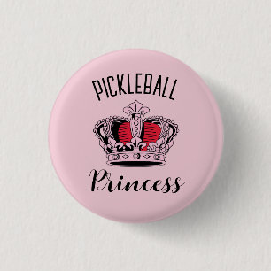 Macaron Rond 2,50 Cm Pickleball rose princesse Couronne
