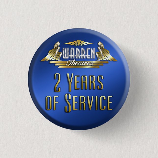 Macaron Rond 2,50 Cm Pin de 2 ans (Devant)