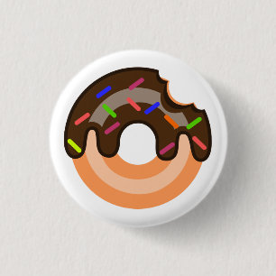 Macaron Rond 2,50 Cm Pin de beignet de chocolat