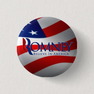 Macaron Rond 2,50 Cm Pin de bouton de Mitt Romney