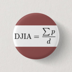 Macaron Rond 2,50 Cm Pin de diviseur de Dow Jones