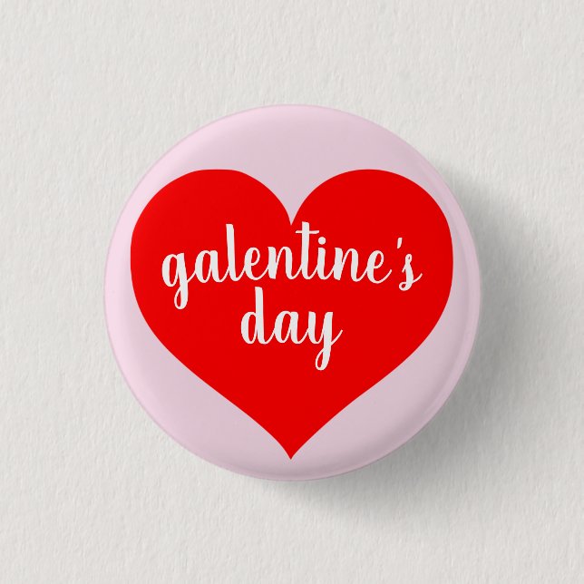 Macaron Rond 2,50 Cm Pin de Galentine (Devant)