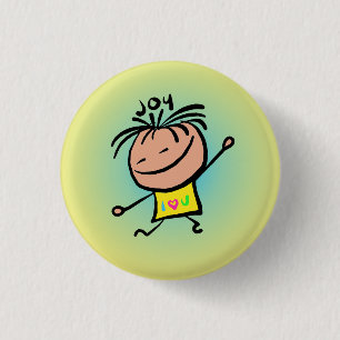 Macaron Rond 2,50 Cm Pin de joie par Smeople