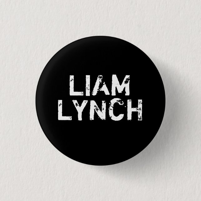 MACARON ROND 2,50 CM PIN DE LIAM LYNCH (Devant)