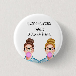 Macaron Rond 2,50 Cm Pin de meilleur ami