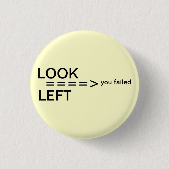 Macaron Rond 2,50 Cm Pin drôle (Devant)