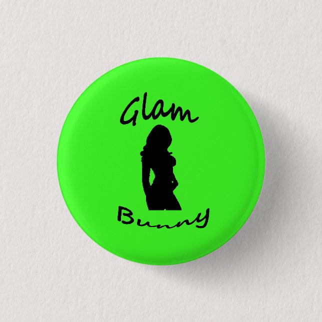 Macaron Rond 2,50 Cm Pin fascinant de logo de lapin (Devant)