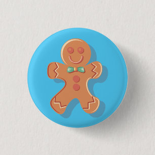 Macaron Rond 2,50 Cm Pin mignon de bonhomme en pain d'épice