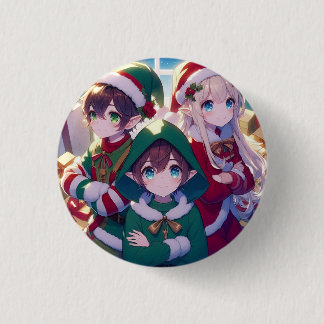 Macaron Rond 2,50 Cm Pin niños Navidad