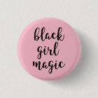 Pin noir de magie de fille
