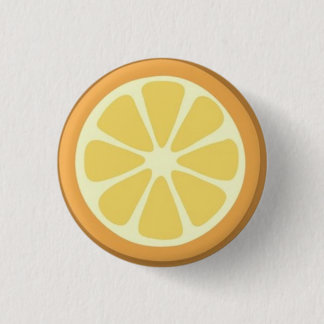 Macaron Rond 2,50 Cm Pin orange de tranche