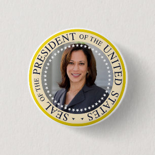 Macaron Rond 2,50 Cm Pin présidentiel de Kamala Harris