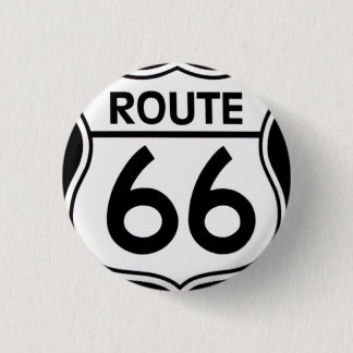 Macaron Rond 2,50 Cm Pin « ROUTE 66 "