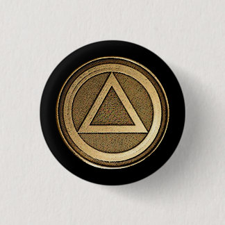 Macaron Rond 2,50 Cm Pin sobre de bouton de sobriété de récupération