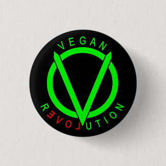 Macaron Rond 2,50 Cm Pin végétalien de bouton de révolution