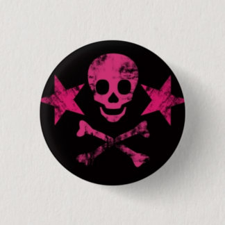 Macaron Rond 2,50 Cm pink-skulls2