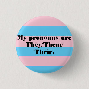 Macaron Rond 2,50 Cm Pins Pronoun - Ils/Eux