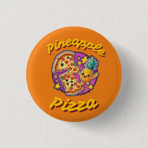 Macaron Rond 2,50 Cm Pizza à l'ananas