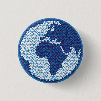 Macaron Rond 2,50 Cm Planète Terre