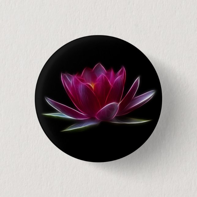 Macaron Rond 2,50 Cm Plante aquatique de fleur de Lotus (Devant)